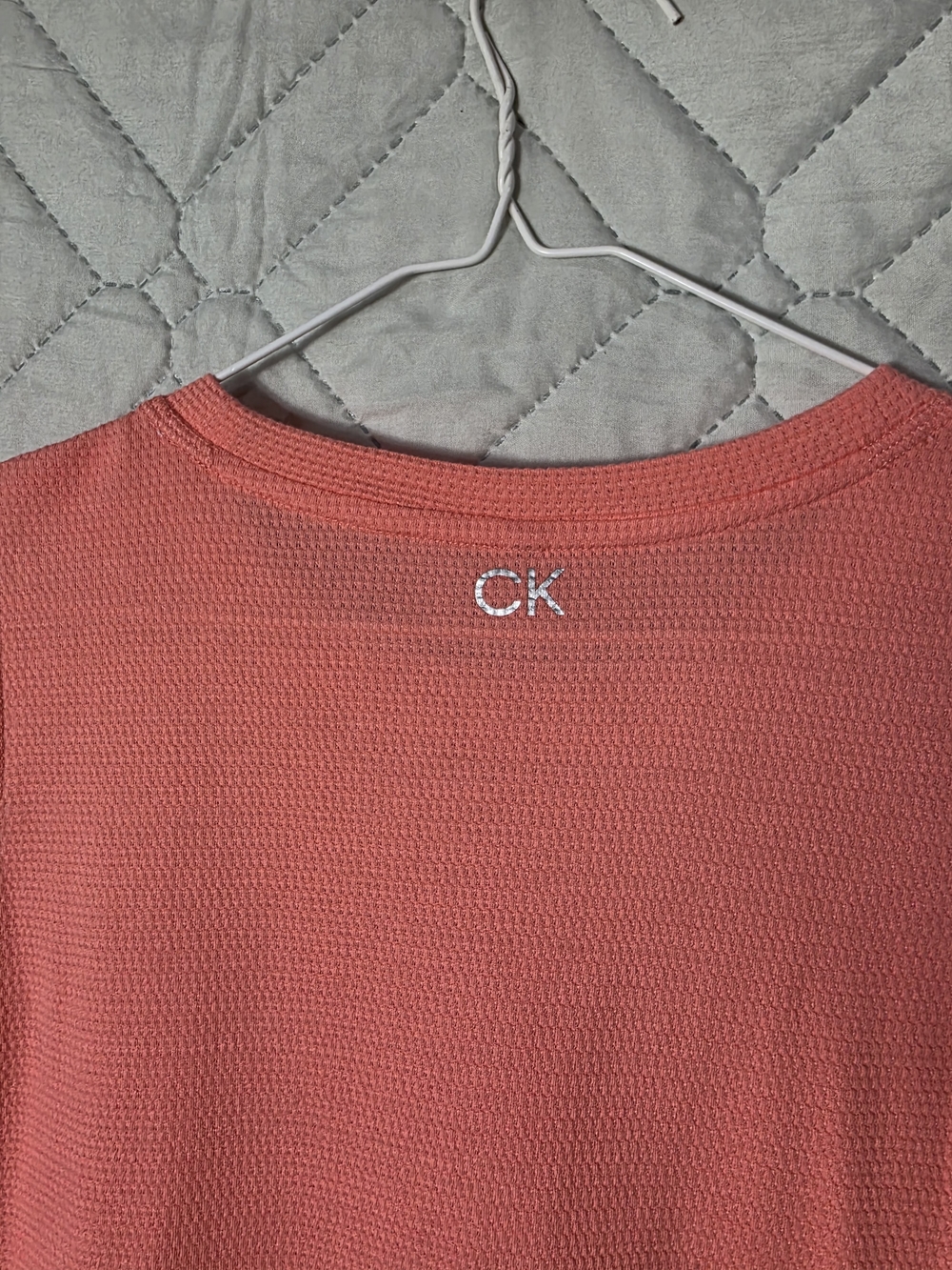 Calvin Klein Performance Coral Sleeveless Side-Tie Tank Sz M - Picture 7 of 7